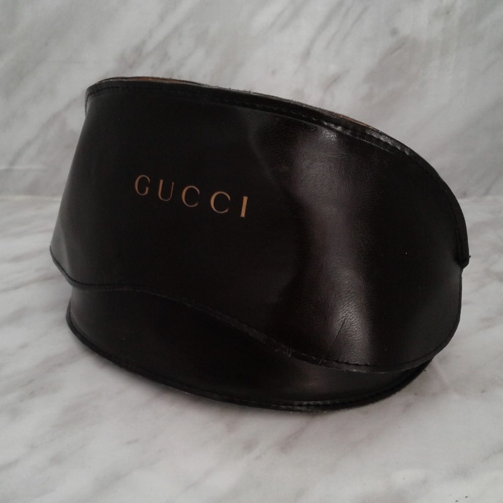 Gucci Black Soft Leather Sunglasses eyeglasses Case